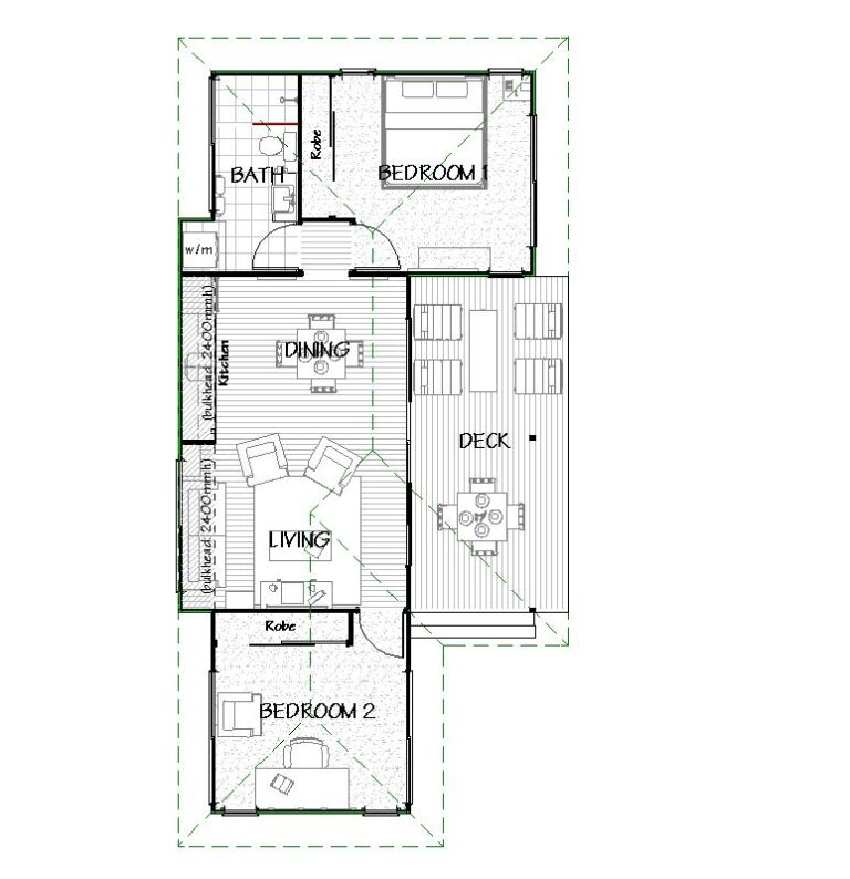 The Hampton Style Granny Flat 2-bedroom - Granny & Co Homes