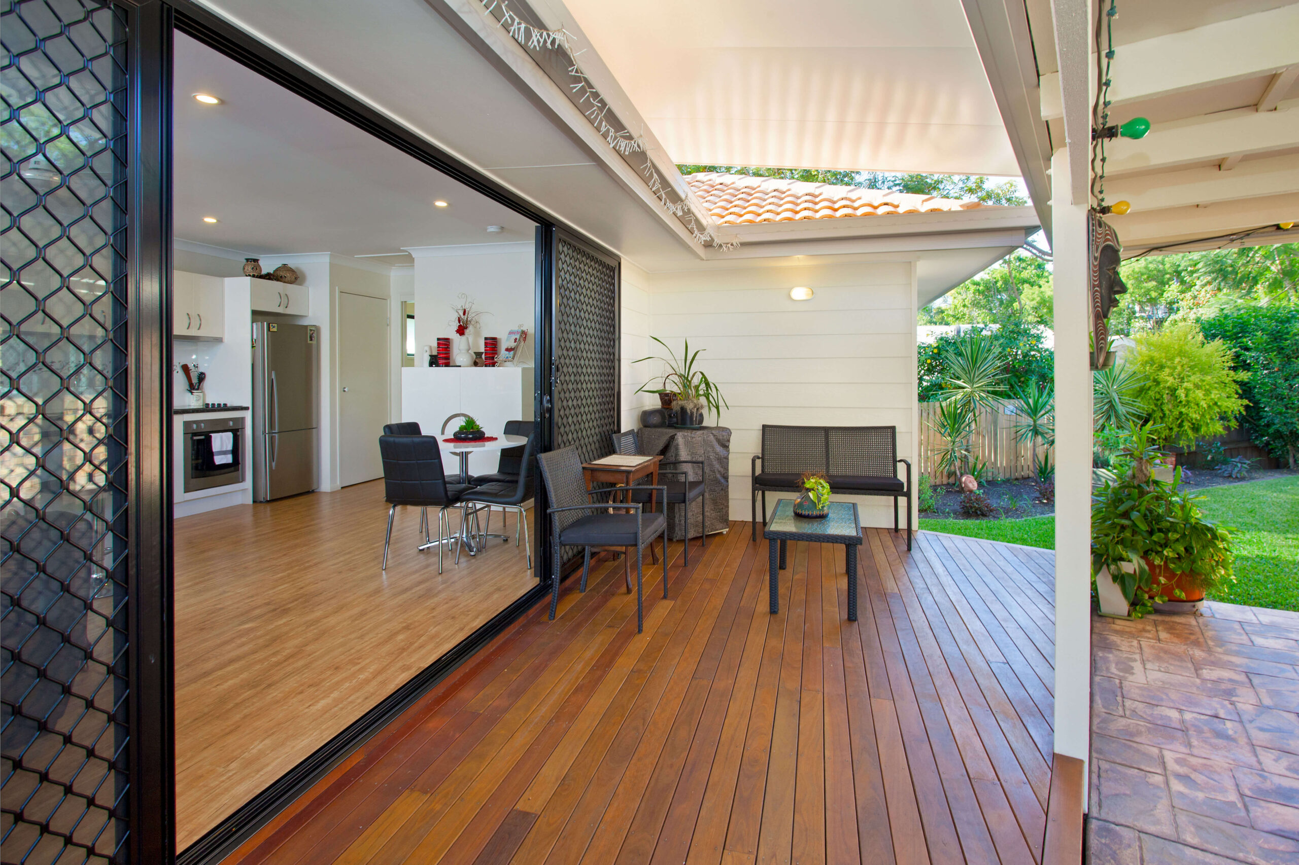 Urban - living area opens out to large deck