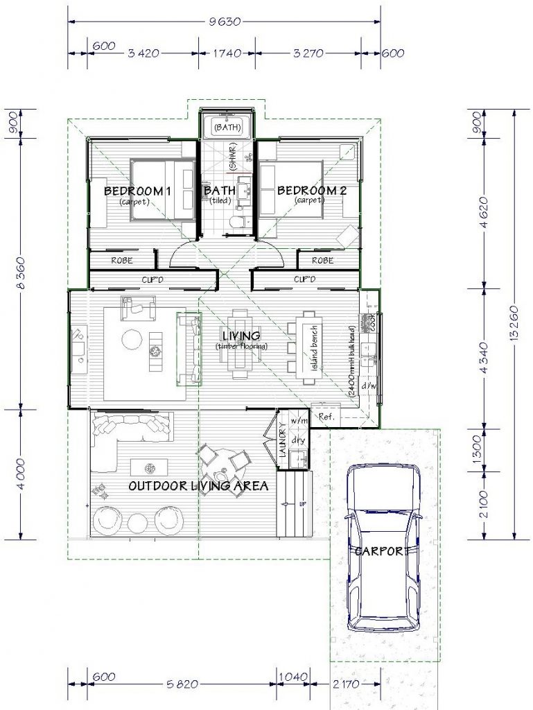 MyHome1 80m2 Floor Plan