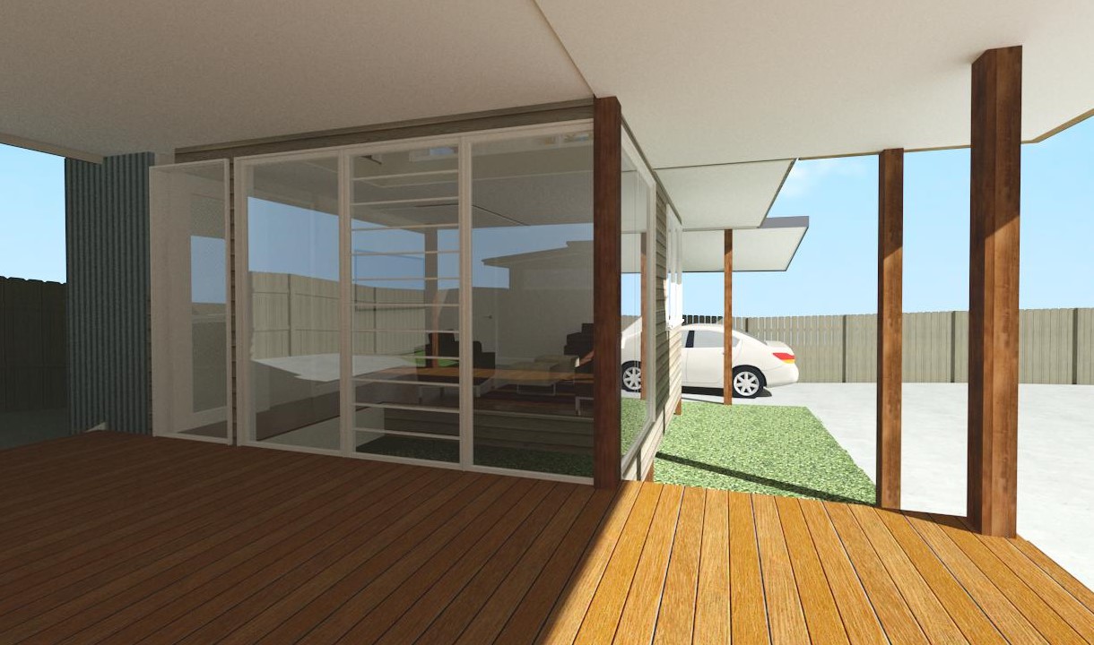 2 storey granny flat entrance brisbane